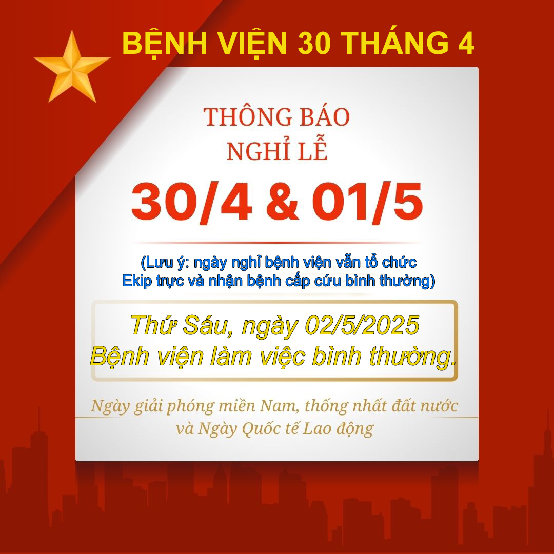 Công văn thông báo nghỉ lễ 30/4 & 01/5