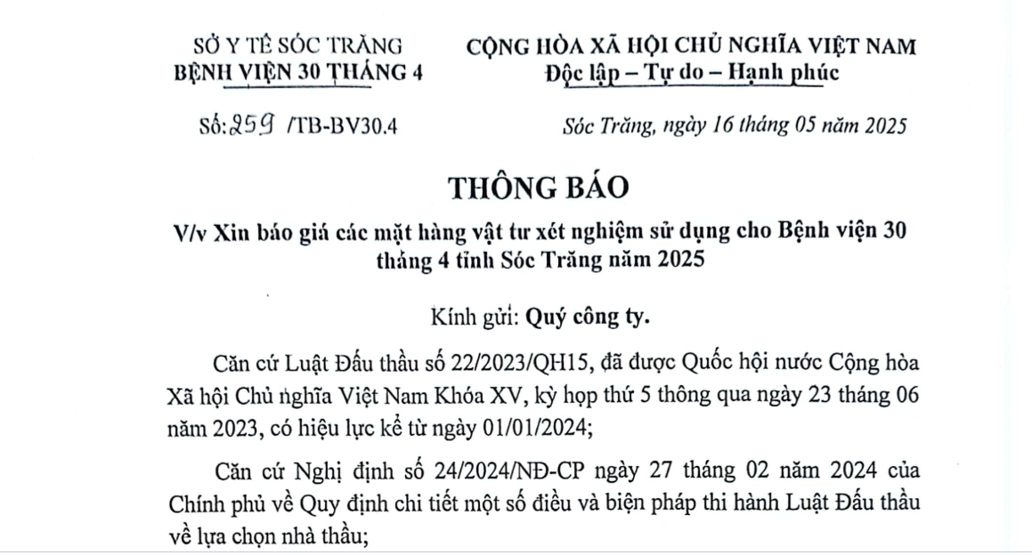 xin bao gia mat hang vtxn 1652025